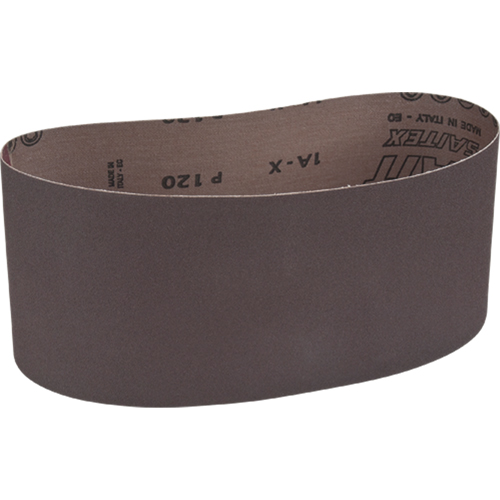 Courroie abrasive pour ponceuse portative, 4" la x 24" lo, Oxyde d'aluminium, Grain 120 Groupe Generik