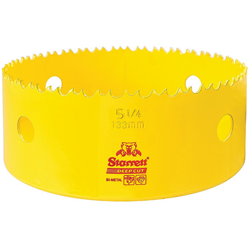 Scie &agrave; cloche bim&eacute;tal 5-1/4", 5-1/4", Profondeur de la coupe 2", Bim&eacute;tal Groupe Generik