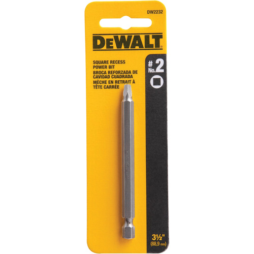 Embout pour outil motoris&eacute;, Carr&eacute;e, Embout #2, Prise 3-1/2", Longueur 3-3/5" Groupe Generik