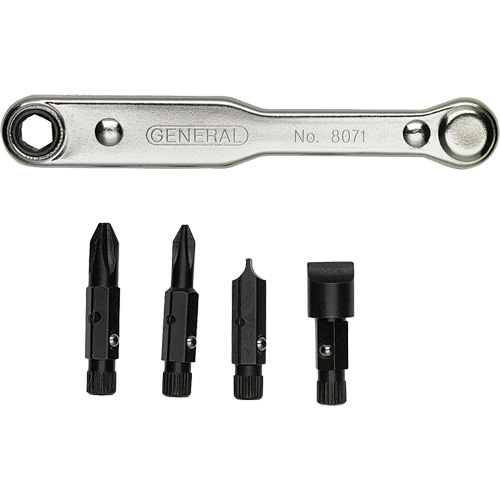 Ratcheting Offset Screwdriver Set, 5 Pcs. Groupe Generik