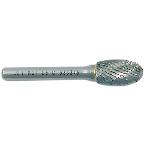 Oval Burr, 1/4" Dia., 1/4" Shank, 3/8" Depth of Cut Groupe Generik