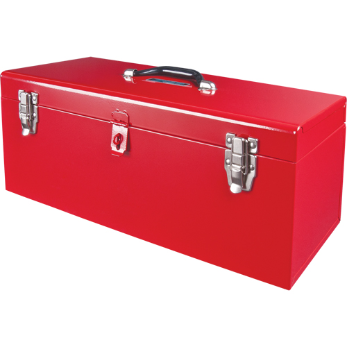 Coffre &agrave; outils portatif ATB100 avec plateau en m&eacute;tal pour outils, 8-3/4" P x 21" la x 9" h, Rouge Groupe Generik