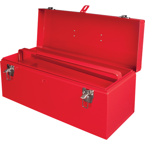 Coffre &agrave; outils portatif ATB100 avec plateau en m&eacute;tal pour outils, 8-3/4" P x 21" la x 9" h, Rouge Groupe Generik