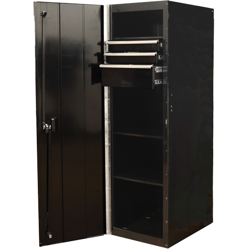 Armoire lat&eacute;rale s&eacute;rie RX, 3 tiroirs, 19" la x 25" p x 61" h, Noir Groupe Generik