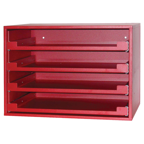 R&acirc;telier avec compartiments, 15" P x 21" la x 15" h, Rouge Groupe Generik