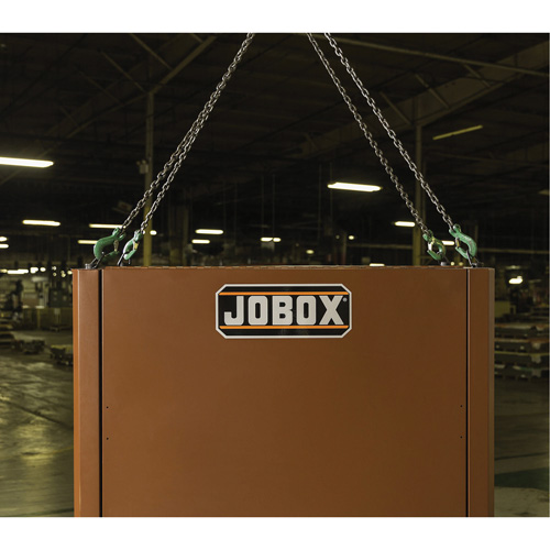 Field Office Jobsite Box, 33" W x 63" D x 80" H, Steel, Red Groupe Generik