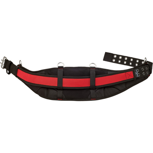 Padded Work Belt, Nylon, Black/Red Groupe Generik