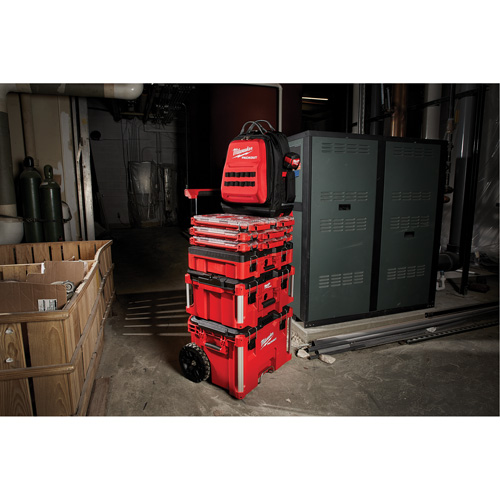 Packout Backpack, 15-3/4" L x 11-4/5" W, Black/Red, Ballistic Groupe Generik