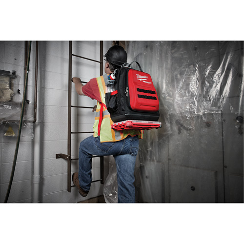 Packout Backpack, 15-3/4" L x 11-4/5" W, Black/Red, Ballistic Groupe Generik