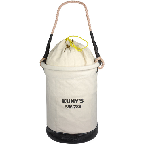 Sac &agrave; outils avec sommet style parachute, 11-1/2" lo x 11-1/2" la x 16" h, Toile, Beige Groupe Generik
