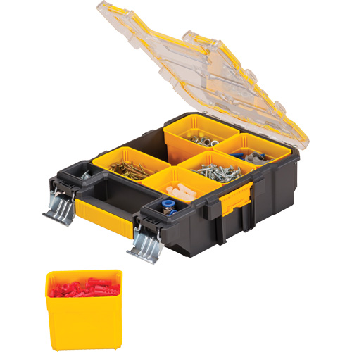 Mid-Size Pro Organizer, 4-1/2" W x 10-1/4" D x 13-3/5" H, Black/Yellow Groupe Generik