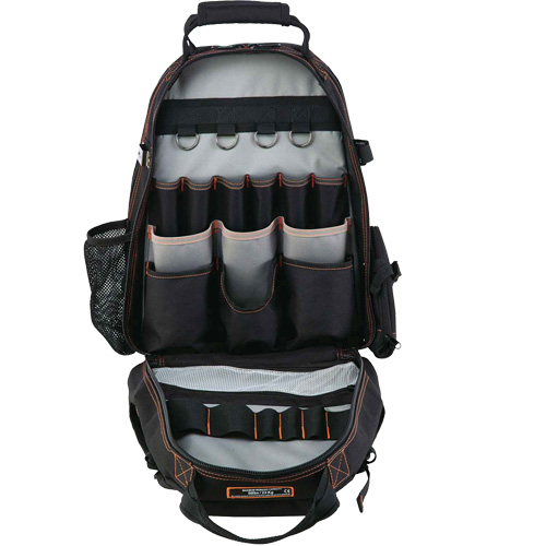 Arsenal&reg; 5843 Tool Backpack, 13-1/2" L x 8-1/2" W, Black, Polyester Groupe Generik