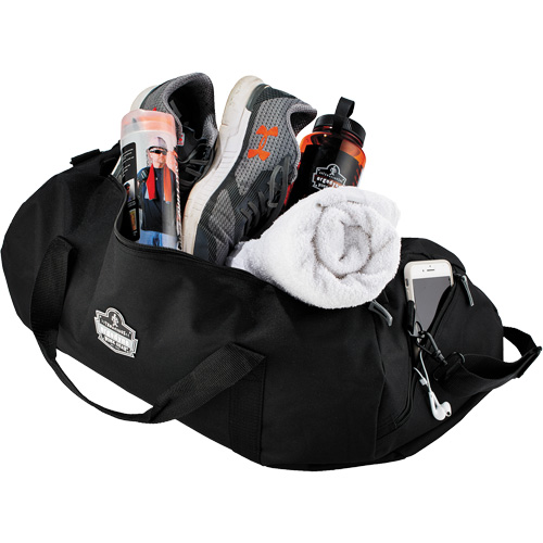 Sac polochon 5020 Arsenal, Polyester, 3 pochettes, Noir Groupe Generik