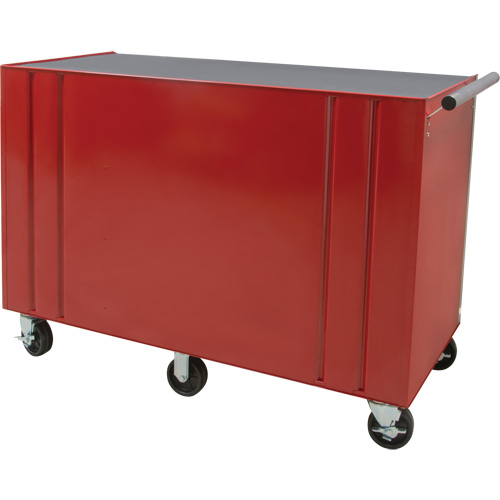 Chariot &agrave; outils industriel, 12 tiroirs, 56" la x 24-1/2" p x 38-1/8" h, Rouge Groupe Generik