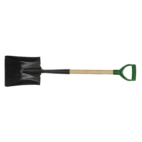 Pelle carr&eacute;e, Bois, Lame Acier durci, Manche en Prise en D, Longueur 29" Groupe Generik