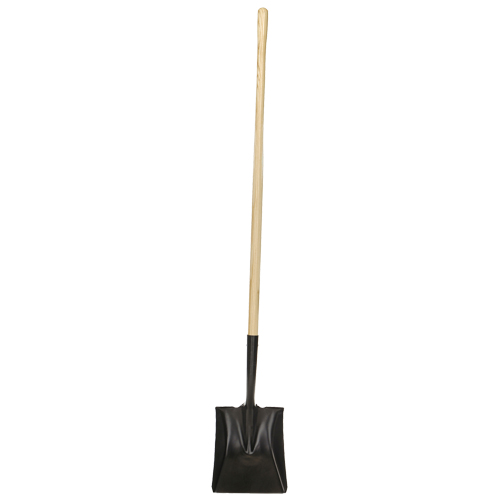 Pelle &agrave; bout carr&eacute;, Bois, Lame Acier durci, Manche en Droit, Longueur 49-1/2" Groupe Generik