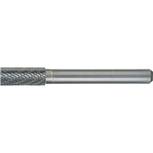 CLEVELAND Solid Carbide Burrs - Cylinder Shape with End Cut, SB-51, 1/4" Dia., 1/8" Shank, 3/16" Depth of Cut Groupe Generik