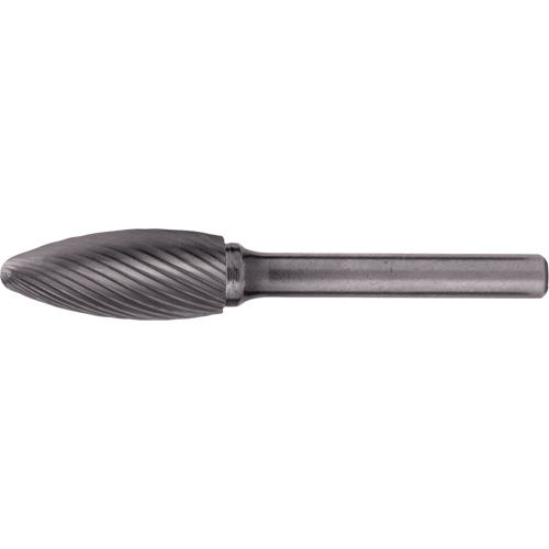Fraises au carbure solide - Forme de flamme CLEVELAND, 1/8" dia., 1/8" Tige Groupe Generik