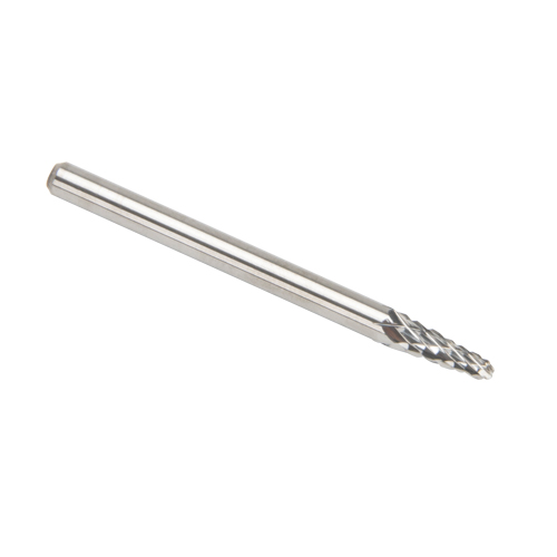 CLEVELAND Solid Carbide Burrs - Taper Shape Radius End 14°, 1/8" Shank Groupe Generik