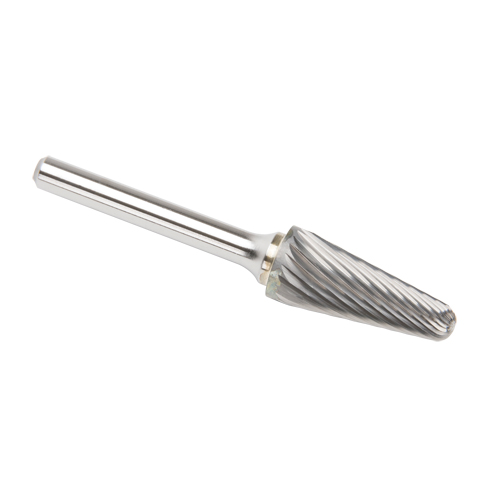 CLEVELAND Solid Carbide Burrs - Taper Shape Radius End 14°, 1/4" Shank Groupe Generik