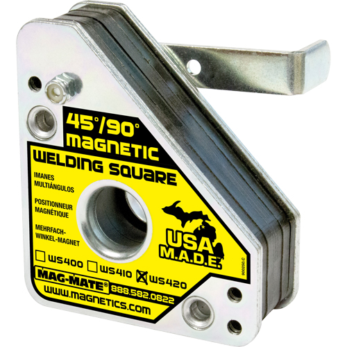 Magnetic Welding Squares, 3-3/4" L x 1-1/2" W x 4-3/8" H, 150 lbs. Groupe Generik