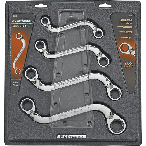 "S" Reversible Wrench Set - 4 Pieces Groupe Generik