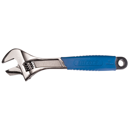 Adjustable Wrench, 12" L, 1-5/8" Max Width, Black Groupe Generik