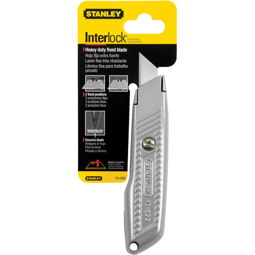 Couteau utilitaire &agrave; lame fixe Interlock, 5-1/2", Lame M&eacute;tal Groupe Generik