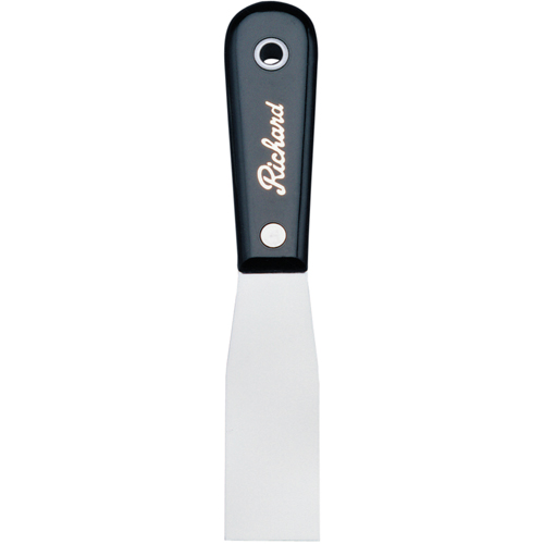 Putty Knife Stiff, Steel Blade, 1-1/4" Wide, Polypropylene Handle Groupe Generik