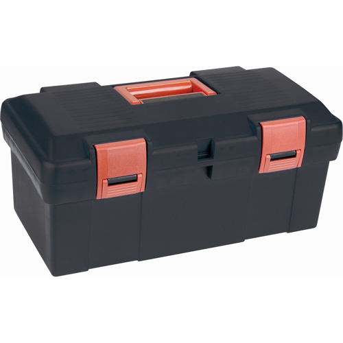 Coffre &agrave; outils robuste, 17-1/2" la x 9-1/2" p x 8" h, Noir Groupe Generik