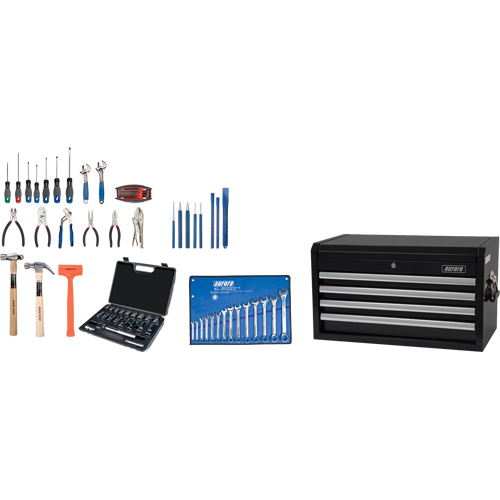 Starter Tool Set with Steel Chest, 70 Pieces Groupe Generik