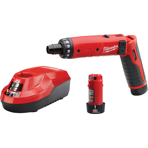 Ensemble tournevis hexagonaux M4, 1/4", 4 V, 44 lb-po couple max., Lithium-ion bloc-pile Groupe Generik