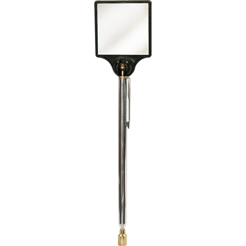 Inspection Magnetic Mirror, Square, 2" L x 2" W, Telescopic Groupe Generik
