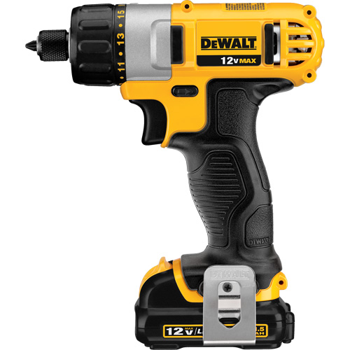 Ensemble de tournevis max, 1/4", 12 V, 160 UWO couple max., Lithium-ion bloc-pile Groupe Generik