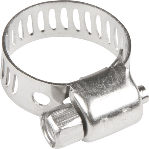 Colliers de serrage pour tuyaux - Collier de serrage & vis en acier inoxydable, Dia. min 1/5", Dia. max 5/8" Groupe Generik
