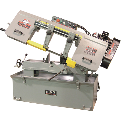 Metal Cutting Band Saws, Horizontal, Round 10" and 10" x 18" Rectangular Cutting Capacity Groupe Generik
