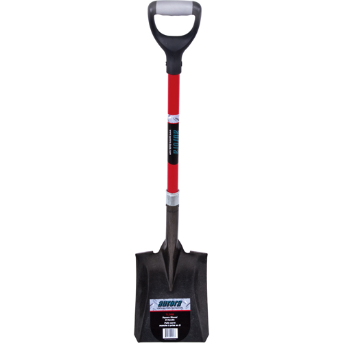 Pelle carr&eacute;e robuste, Fibre de verre, Lame Acier au carbone, Manche en Prise en D, Longueur 29-1/2" Groupe Generik