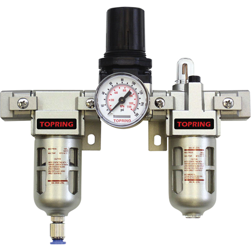 Airflo Modular Filter/Regulator & Lubricator (Gauge Included), 1/2" NPTF Groupe Generik