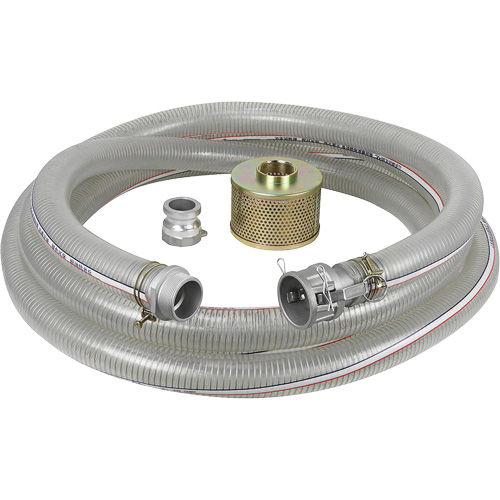 Reinforced Suction Hose Kit for Water Pump, 2" x 300" Groupe Generik