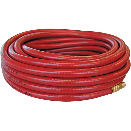 Flexhybrid Hoses with Fittings, Air, Technopolymer, 1/2" dia. x 50', 300 psi, 3/8 NPT Groupe Generik