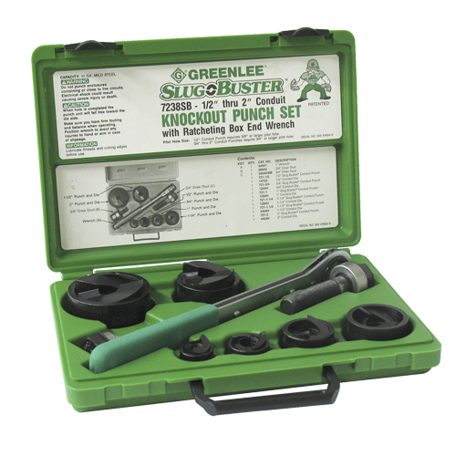 Knockout Kit with Ratchet and SlugBuster&reg; Punches Groupe Generik