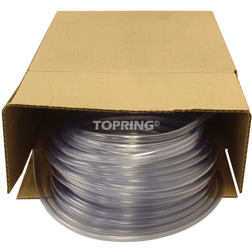 Tubing, Air/Water, 0.625" OD x 100' L, PVC, Clear, 30 PSI @ 20°C Groupe Generik