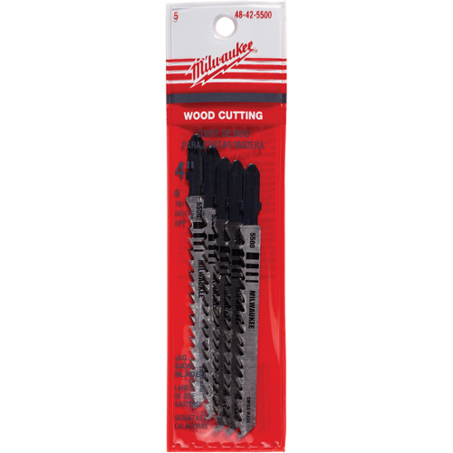 Jigsaw Blade, Bi-Metal, T-Shank, 4" L, 6 TPI Groupe Generik