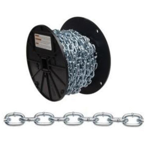 Chaîne torsad&eacute;e, Acier &agrave; faible teneur en carbone, #4 x 100' (30,4 m) l, Charge d'utilisation 215 lb (0,1075 tonne) Groupe Generik
