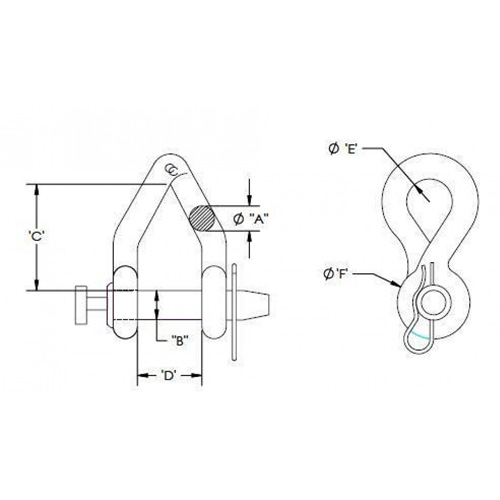 Campbell&reg; Short Body Twisted Clevis Groupe Generik