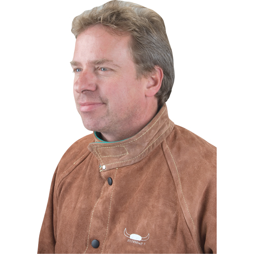 Veste de soudage, Cuir, 4T-Grand, Lava Brown Groupe Generik