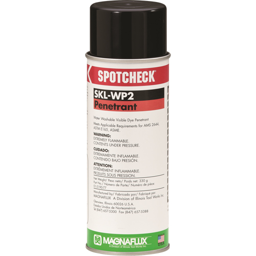 Spotcheck&reg; Penetrants - SKL-WP2 Water Washable Penetrants, Aerosol Can Groupe Generik