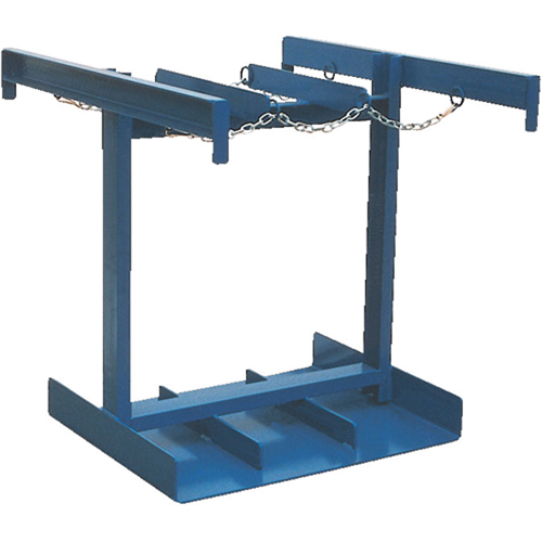 Chariot pour bouteilles, Roues Caoutchouc, Base de 35" la x 38" lo, 500 lb Groupe Generik