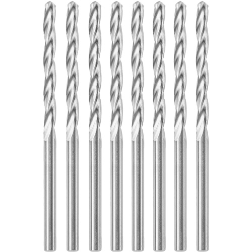 8-Piece Standard Point Spiral Saw Bit with 1/8" Diameter, 1/8", 1" Flute Groupe Generik