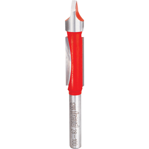 Fraise - foret guide pour panneau, 3/8" dia, 1" ha, 3" lo, 1/4" Manche Groupe Generik